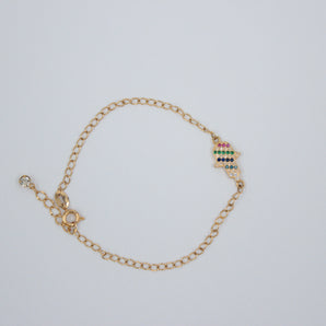 Pulsera mano de Fátima colores