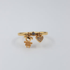 Anillo con niña