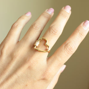 Anillo Contorno Corazón